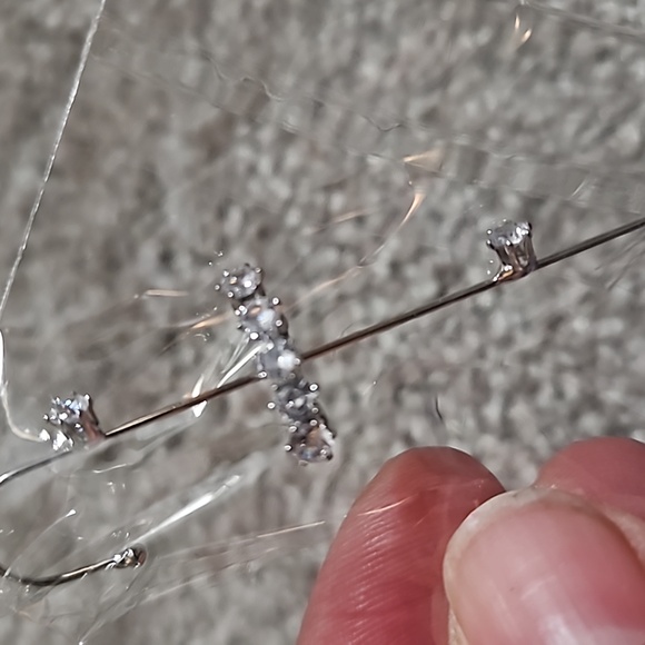 NEW Brazil  Zircon Ear Pin  Still wrapped - Picture 9 of 13